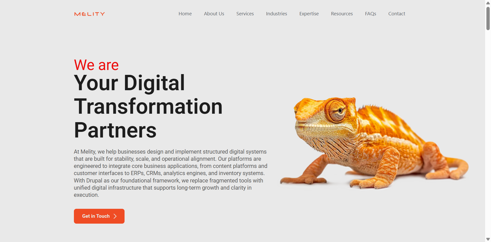 Melity website