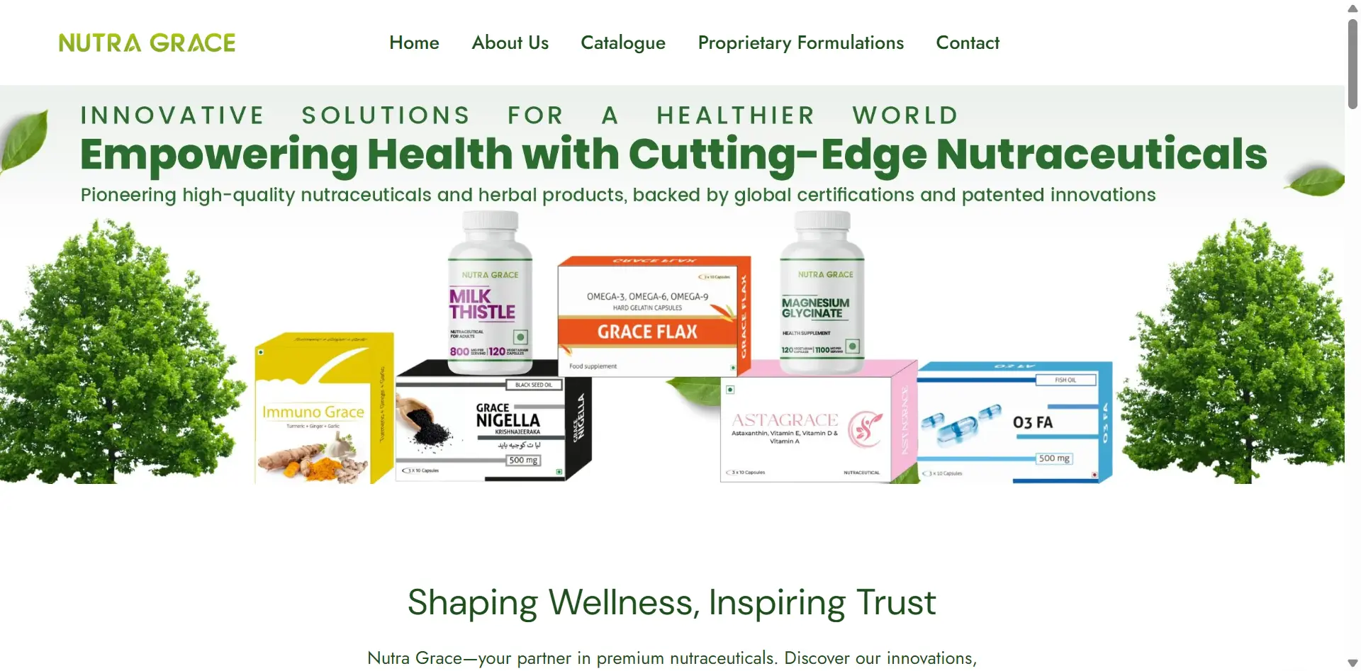 Nutragrace website